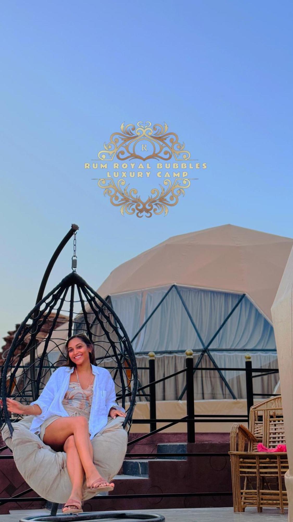 Ferienwohnung Rum Royal Bubbles Luxury Camp Wadi Rum Exterior foto