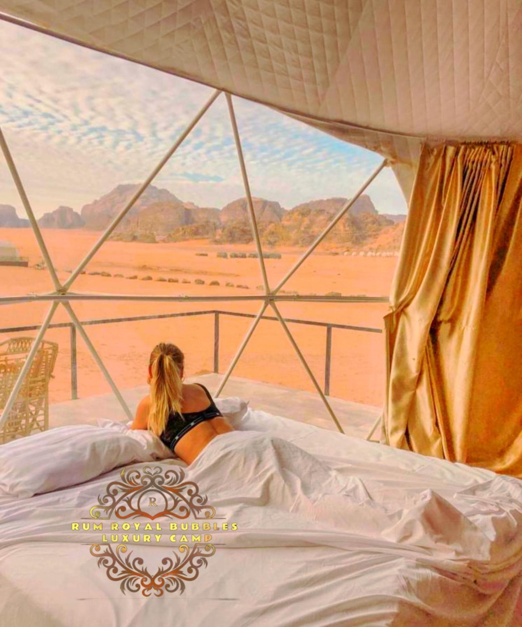 Ferienwohnung Rum Royal Bubbles Luxury Camp Wadi Rum Exterior foto